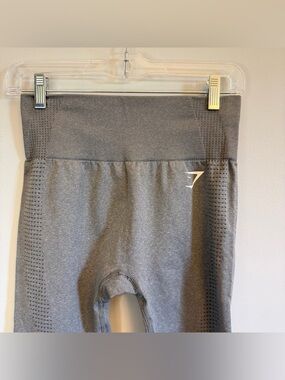 Like New Gymshark Gray Seamless High-Waist Leggings